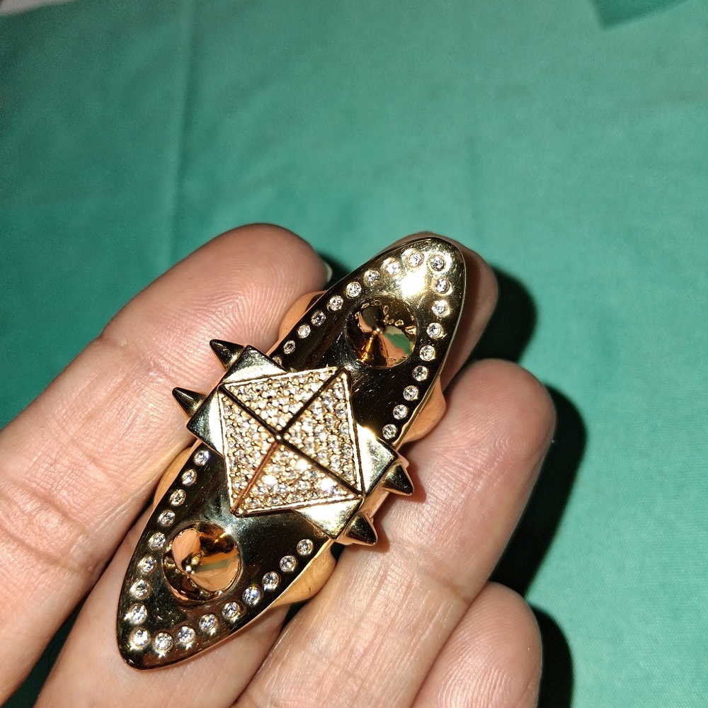 CC SKYE SPIKE GOLD PLATED RING - Picture 8 of 9